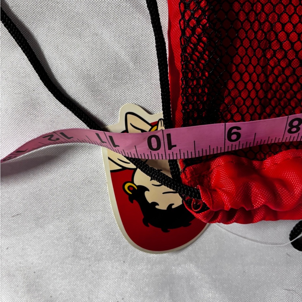 Betty Boop Red Heart Mesh Travel Bag - Picture 4 of 5